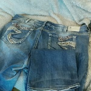 Semi Bedazzled Denim Jeans